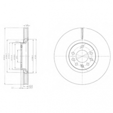 BG4110 DELPHI Тормозной диск