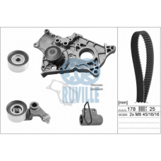 56951711 RUVILLE Водяной насос + комплект зубчатого ремня