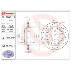 08.7765.1X BREMBO Тормозной диск