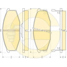 6103699 GIRLING Комплект тормозных колодок, дисковый тормоз