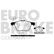 5502224754 EUROBRAKE Комплект тормозных колодок, дисковый тормоз