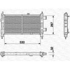 350213582000 MAGNETI MARELLI Радиатор, охлаждение двигателя