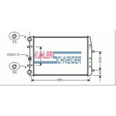 4800091 KUHLER SCHNEIDER Радиатор, охлаждение двигател