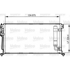 814273 VALEO Конденсатор, кондиционер