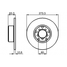 0 986 478 057 BOSCH Тормозной диск