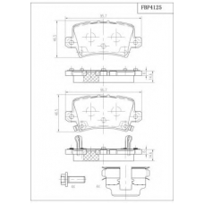 FBP4125 FI.BA Комплект тормозных колодок, дисковый тормоз