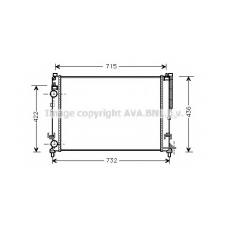 RT2237 AVA Радиатор, охлаждение двигателя