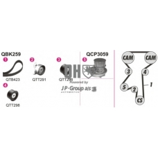 1214104919 Jp Group Водяной насос + комплект зубчатого ремня