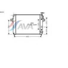 JE2014 AVA Радиатор, охлаждение двигателя