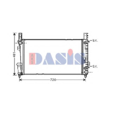 120071N AKS DASIS Радиатор, охлаждение двигателя