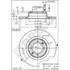 BS 7248 BRECO Тормозной диск