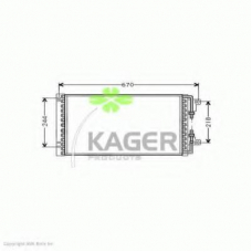 94-5944 KAGER Конденсатор, кондиционер