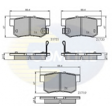 CBP3471 COMLINE Комплект тормозных колодок, дисковый тормоз