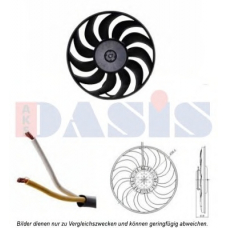 048054N AKS DASIS Вентилятор, охлаждение двигателя