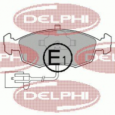LP794 DELPHI Комплект тормозных колодок, дисковый тормоз