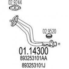01.14300 MTS Труба выхлопного газа
