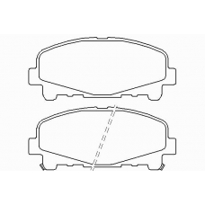 P 28 043 BREMBO Комплект тормозных колодок, дисковый тормоз