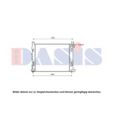 180093N AKS DASIS Радиатор, охлаждение двигателя