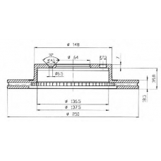 BDC3759 QUINTON HAZELL Тормозной диск