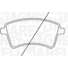 363916060662 MAGNETI MARELLI Комплект тормозных колодок, дисковый тормоз