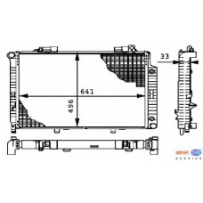 8MK 376 712-761 HELLA Радиатор, охлаждение двигателя