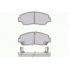 12-0326 E.T.F. Комплект тормозных колодок, дисковый тормоз