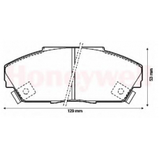 572308B BENDIX Комплект тормозных колодок, дисковый тормоз