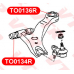 TO0134RP VTR Полиуретановый сайлентблок переднего рычага передней подвески, передний