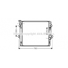 TO2478 AVA Радиатор, охлаждение двигателя