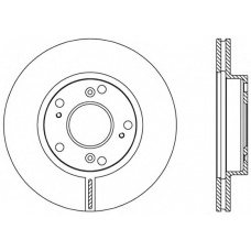 BDA2554.20 OPEN PARTS Тормозной диск