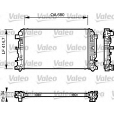 735089 VALEO Радиатор, охлаждение двигателя