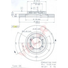 628.1501 VILLAR Тормозной диск