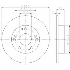 8DD 355 118-991 HELLA Тормозной диск