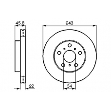 0 986 478 723 BOSCH Тормозной диск