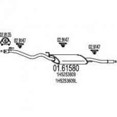 01.61580 MTS Глушитель выхлопных газов конечный
