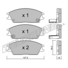 083.1 TRUSTING Комплект тормозных колодок, дисковый тормоз