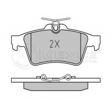 025 241 3716/PD MEYLE Комплект тормозных колодок, дисковый тормоз