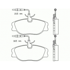 T5084 PAGID Комплект тормозных колодок, дисковый тормоз