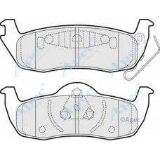 PAD1472 APEC Комплект тормозных колодок, дисковый тормоз