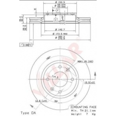 628.2015 VILLAR Тормозной диск