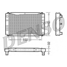 DRM33011 DENSO Радиатор, охлаждение двигателя