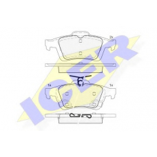 182106 ICER Комплект тормозных колодок, дисковый тормоз