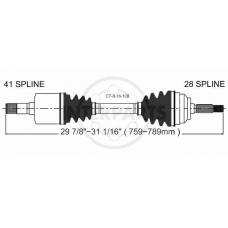 CT-8-16-109 InterParts Приводной вал