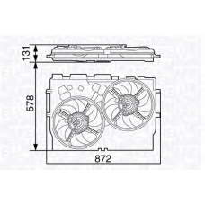 069422583010 MAGNETI MARELLI Вентилятор, охлаждение двигателя