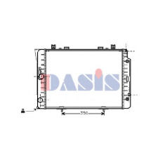 122740N AKS DASIS Радиатор, охлаждение двигателя