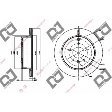 BD1394 DJ PARTS Тормозной диск