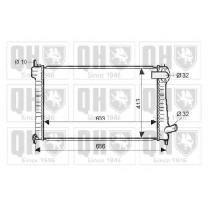 QER1913 QUINTON HAZELL Радиатор, охлаждение двигателя