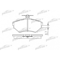 PBP1289 PATRON Комплект тормозных колодок, дисковый тормоз