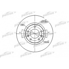 PBD1225 PATRON Тормозной диск