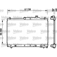 734201 VALEO Радиатор, охлаждение двигателя